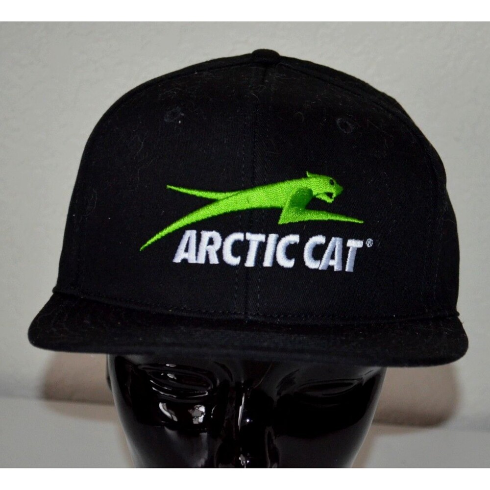 Arctic Cat Hat Snapback Black Adjustable Trucker Baseball Style Cap